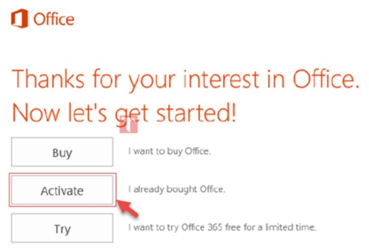 active key office 365