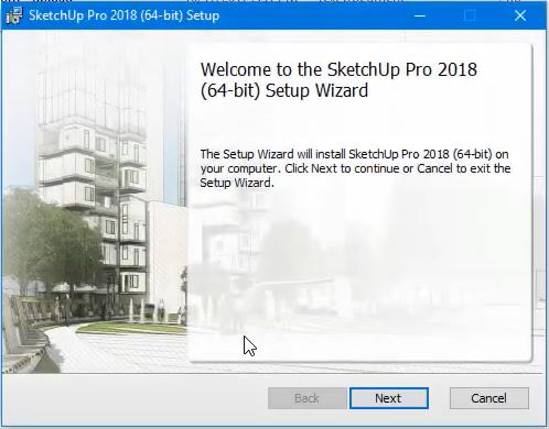 download và cài đặt sketchup pro 2018