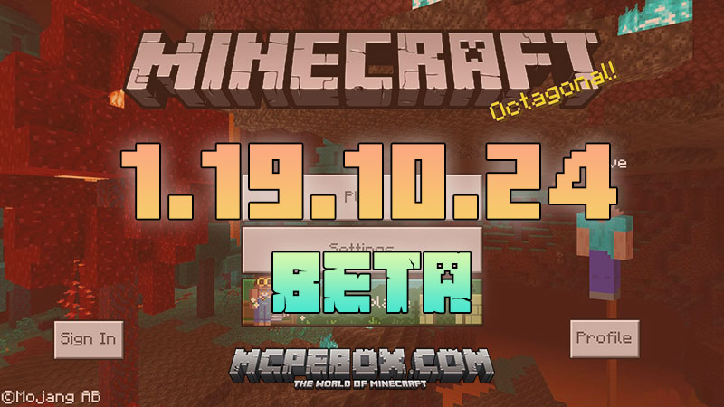 Minecraft BETA 1.19.10.24 APK, 