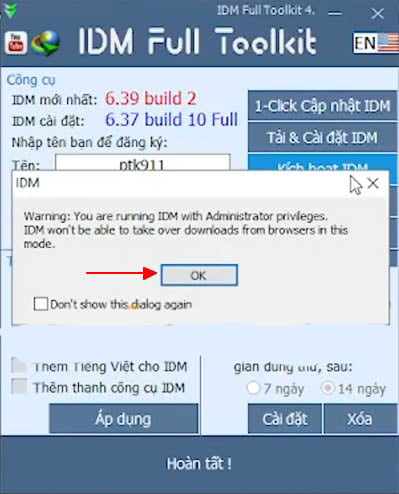 Tải IDM Toolkit 4.7 ptk911 Full Version Google Drive mới nhất 2022