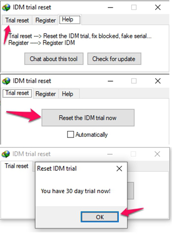 download và cài đặt IDM Trial Reset 