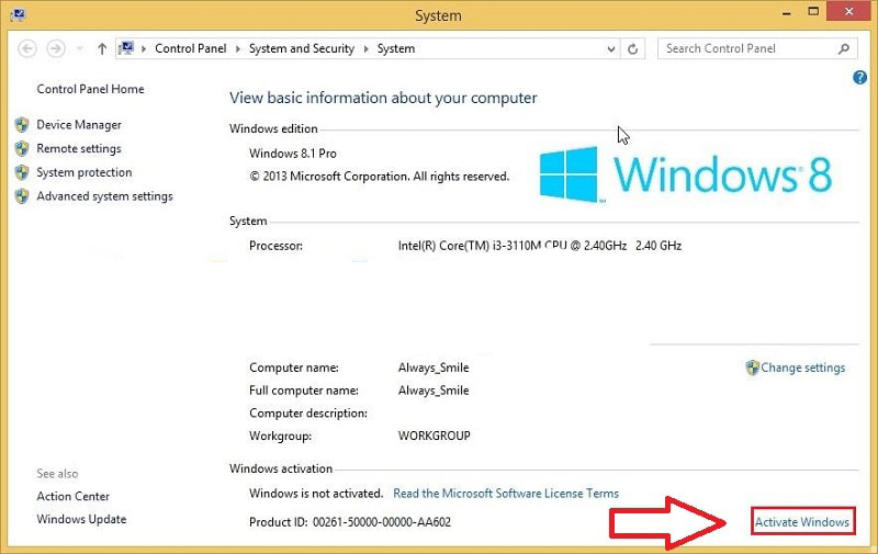 Share Key Win 8.1 Miễn Phí + Cách Kích Hoạt Windows 8 / 8.1